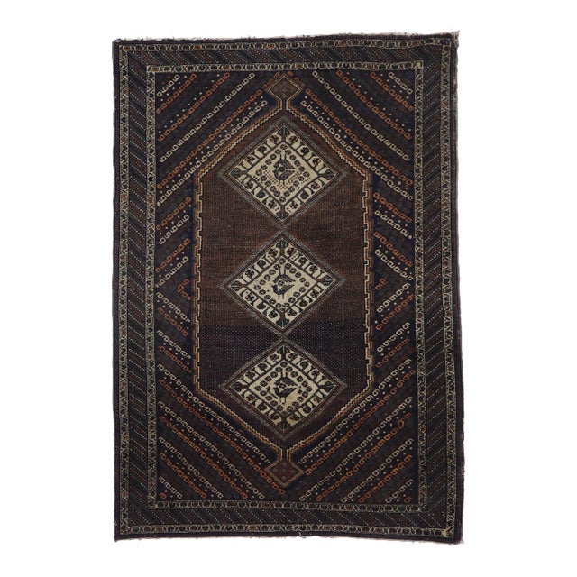 Antique Persian Afshar Rug - 04'01 X 05'10 For Sale