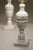 Stone 1940s Neoclassic Art Deco Empire Regency Modern Carrara Marble Urn Style Table Lamps For Sale - Image 7 of 12