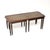A wonderful antique leather top nesting coffee table / side tables. These were made in England, they date from around the...