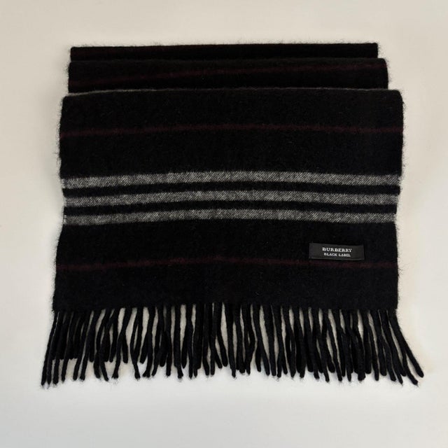 Burberry Black Label 100% Cashmere Scarf For Sale - Image 14 of 15
