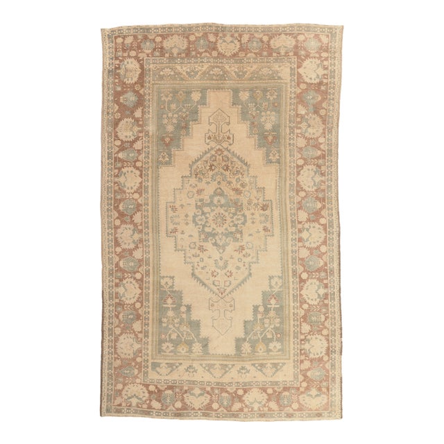 Vintage Turkish Oushak Rug, 07'09 X 12'09 For Sale