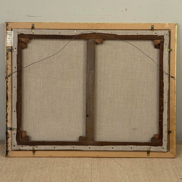 Antique Framed Oil Painting on Canvas by Xavier Wurth (1869-1933) For Sale - Image 16 of 16