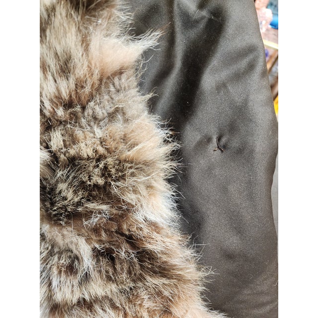 Animal Skin Fabulous Coyote Fur Throw For Sale - Image 7 of 7