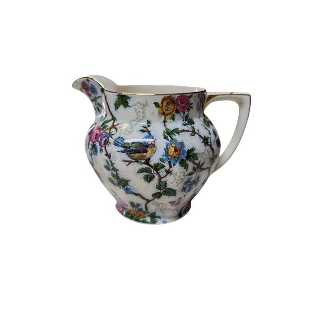 Chinoiserie 1940s Chinoiserie Barker Brothers Royal Tudor Ware Lorna Doone Pitcher For Sale - Image 3 of 6