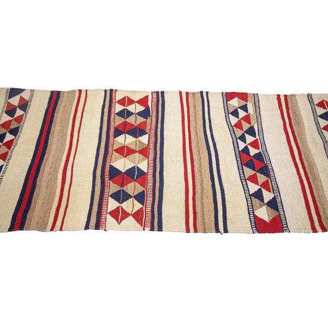 Vintage Herki Kilim Runner For Sale - Image 4 of 7