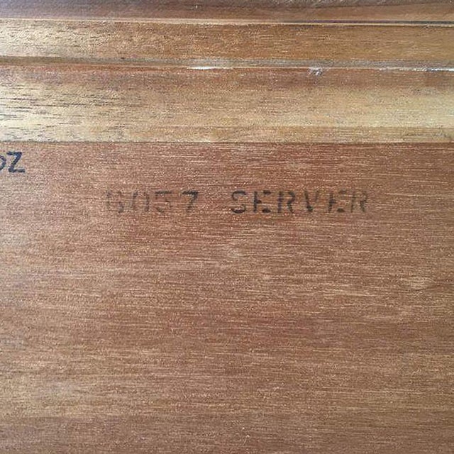 Mid-Century 6057 Server Mahogany Sideboard Cabinet, John Keal for Brown Saltman For Sale - Image 9 of 13