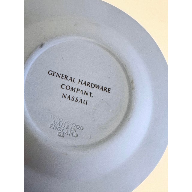 Mid 20th Century Vintage Blue English Wedgwood Jasperware Ashtray or Trinket Dish For Sale - Image 5 of 5