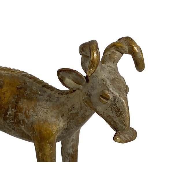 Metal Bronze AfricanTribal/ Ashanti Akan of a Ram/ For Sale - Image 7 of 9