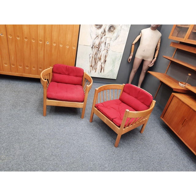 Mid-Century Modern Mid-Century Danish Armchairs by Jørgen Bækmark, 1960s, Set of 2 For Sale - Image 3 of 16
