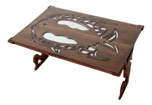 Vintage Ocean Theme Coffee Table Circa 1988