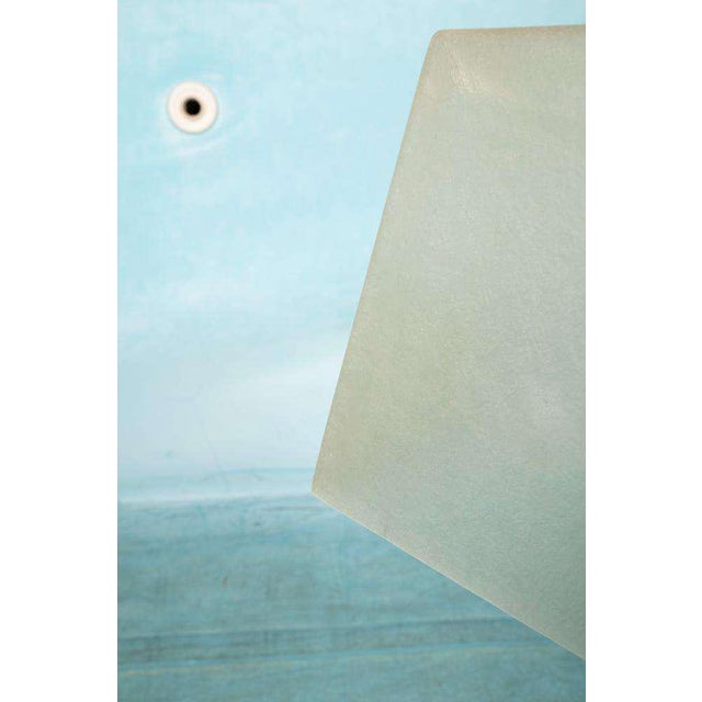 Vintage Minimalist Fiberglass Hanging Lamp from Roche Babois For Sale - Image 9 of 18