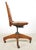 Mid 20th Century Antique Quarter Sawn Oak Jasper Swivel Desk Chair For Sale - Image 5 of 11