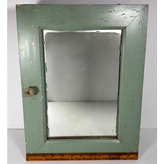 Primitive Mirrored Wall Mount Medicine Cabinet For Sale - Image 14 of 17