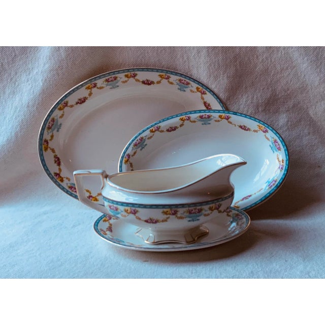 1930s Trio of Grindley & Co "The Royston" Bone China Serving Pieces – Vermont Estate Find For Sale - Image 14 of 18