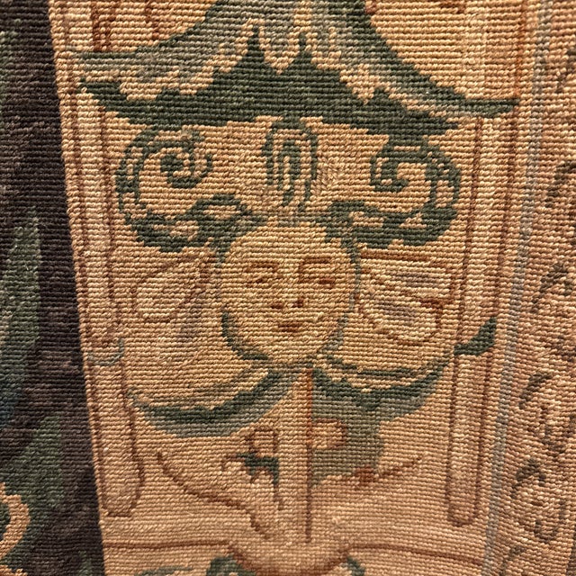 Large Vintage 5x8 Verdure & Millefleurs Tapestry For Sale - Image 10 of 11