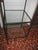 Black Vintage Regency Iron & Glass 4 Tier Crown Top Display Shelf Case / Etagere For Sale - Image 8 of 10