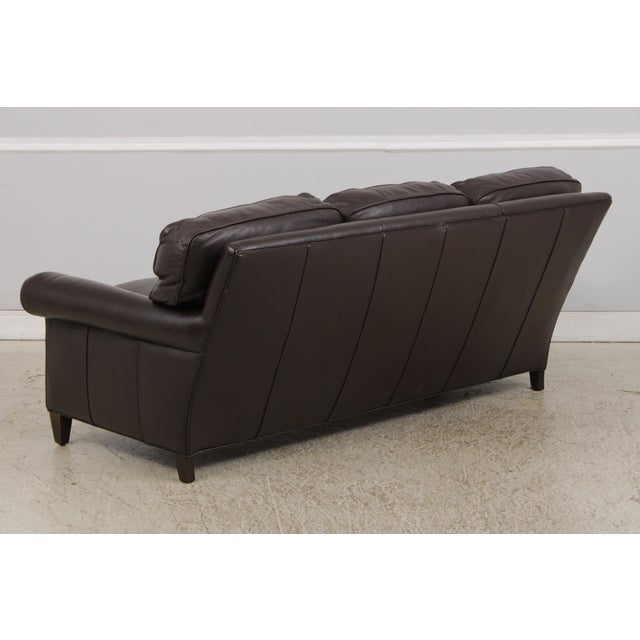 Hancock & Moore 3 Seat Leather Sofa For Sale In Philadelphia - Image 6 of 15