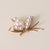1970s Vintage Mikimoto Akoya Pearl Lotus Floral Brooch 14k Gold For Sale - Image 5 of 6