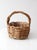 Mid 20th Century Vintage Woven Gathering Basket For Sale - Image 5 of 14