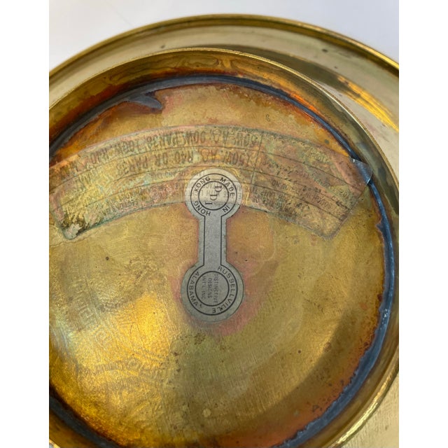 Vintage Brass Etched Bowl For Sale - Image 12 of 12