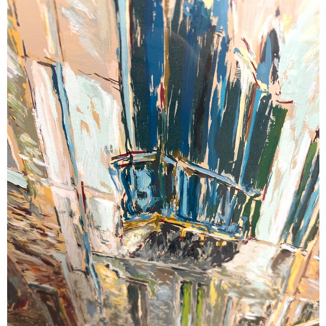 Green Marco Sassone "Venice Canal" Signed Limited Edition Serigraph, Gallery Framed, 1988 For Sale - Image 8 of 16