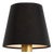 Visual Comfort Signature 6" Black Linen Empire Shade For Sale