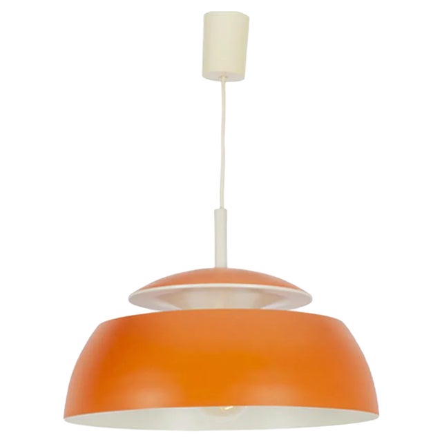 Orange UFO Cascade Pendant Lamp For Sale