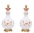 Stunning large France Porcelain Chinoiserie Table lamps . double gourd shaped . beautiful hand painted with Japanese...