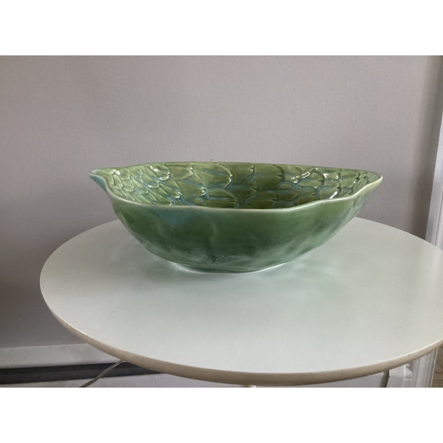 Contemporary Large Portuguese Artichoke Shape Serving Bowl For Sale - Image 3 of 14