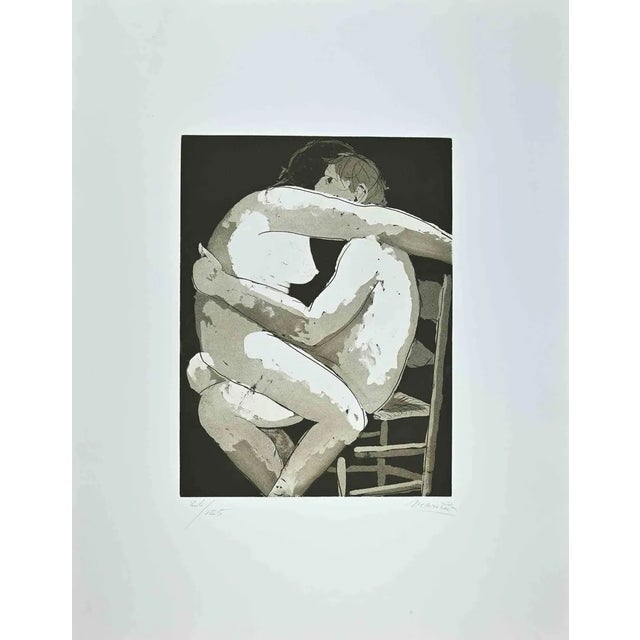 Giacomo Manzú, Lovers I, Etching, 1970 For Sale