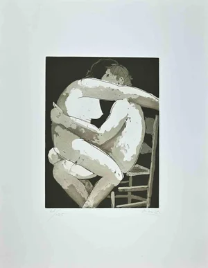 Giacomo Manzú, Lovers I, Etching, 1970