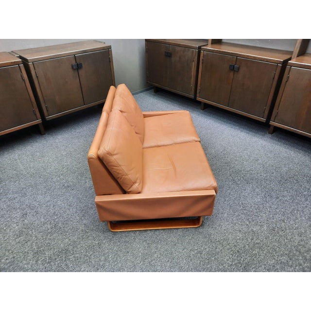 Model Conseta Two-Seater Leather Sofa by Wilhelm Möller for Cor, 1960s For Sale - Image 6 of 14