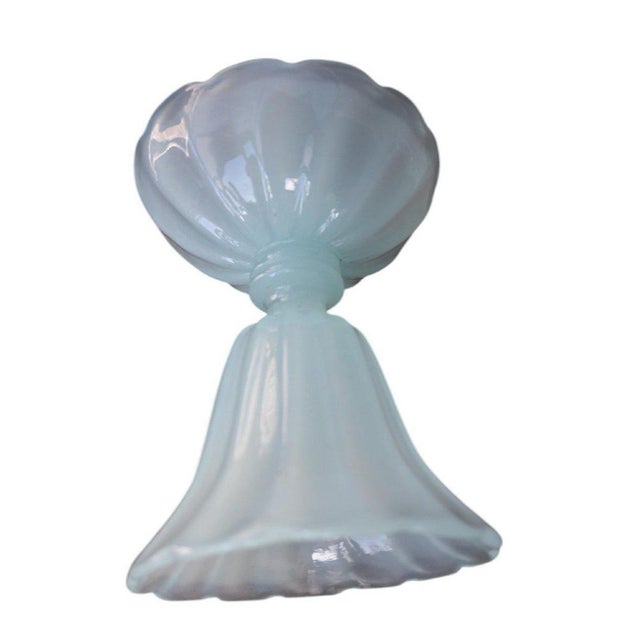 Murano Opalescent Glass Candleholders, Set of 2 For Sale - Image 3 of 6