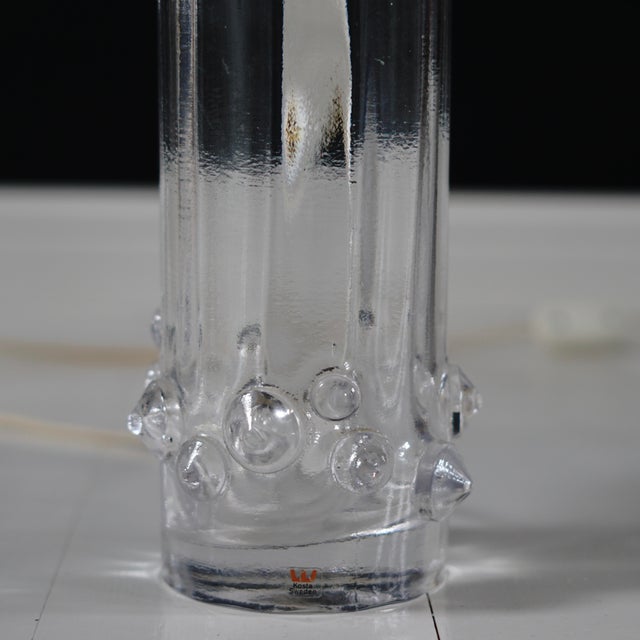 Glass Vintage Glass Lamps from Kosta Sweeden, 1950s, Set of 2 For Sale - Image 7 of 12