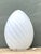 Vintage Italian Swirl Glass Egg Lamp After Murano For Sale - Image 11 of 12