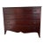 Mid 20th Century Continental Furniture Company Mahogany Serpentine Chest of Drawers — Classic Curved Front Design For Sale
