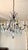 Large Louis XV Chandelier in Blue Murano Glass and White Crystal, 1950 For Sale - Image 3 of 17