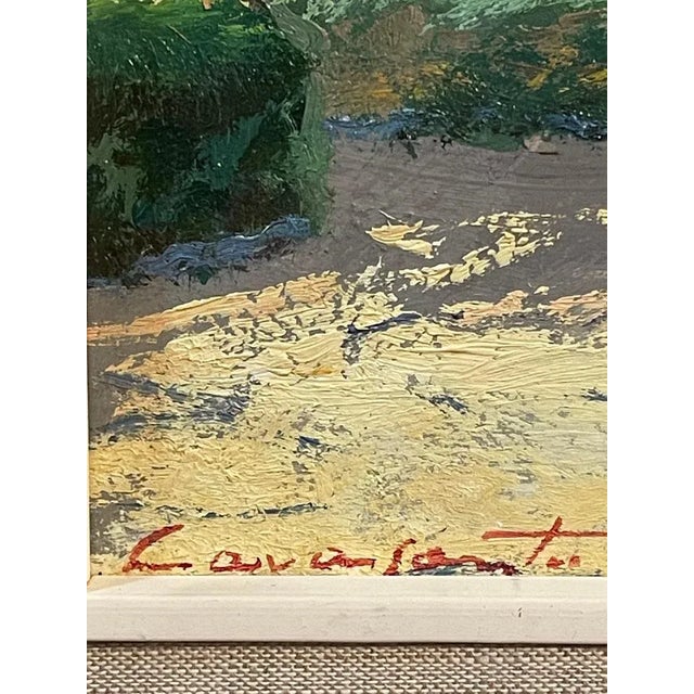 Cavasanti, Court Interior, 1962, Oil Painting on Panel, Framed For Sale - Image 5 of 7