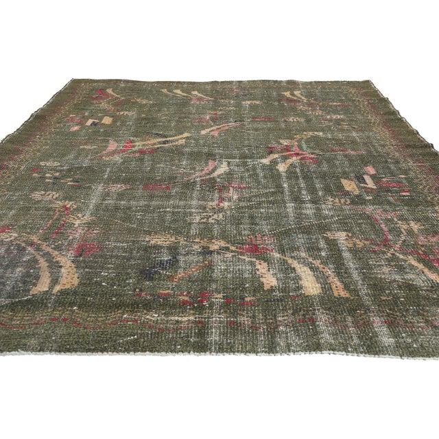 Industrial Zeki Muren Vintage Turkish Sivas Rug, 06'02 X 08'07 For Sale - Image 3 of 10