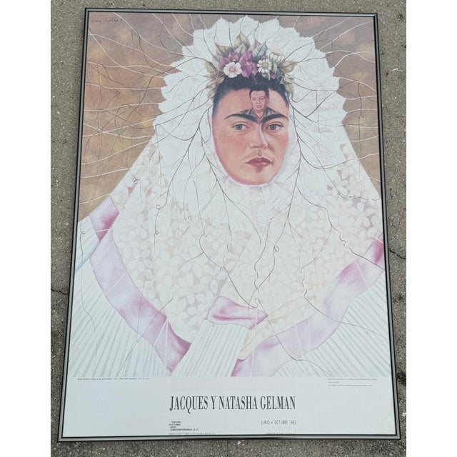 Vintage Frida Kahlo “Diego on My Mind” Exhibition Poster, 1992 For Sale - Image 4 of 12