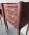 Wood 20th Century Pair of Marquetry Darkness Walnut Nightstands Tables With Drawers For Sale - Image 7 of 9