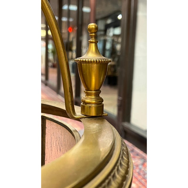 Metal Vintage Brass six lighLantern in English Regency Georgian American Federal Style For Sale - Image 7 of 12