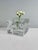 Brutalist Glass Block Cube Vase with Optical Interior, Germany, 1970s For Sale - Image 6 of 7