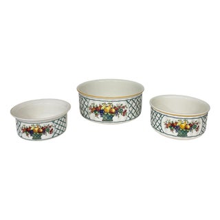 Villeroy & Boch Vilbofour Basket Soufflé Bowls - Set of 3 For Sale