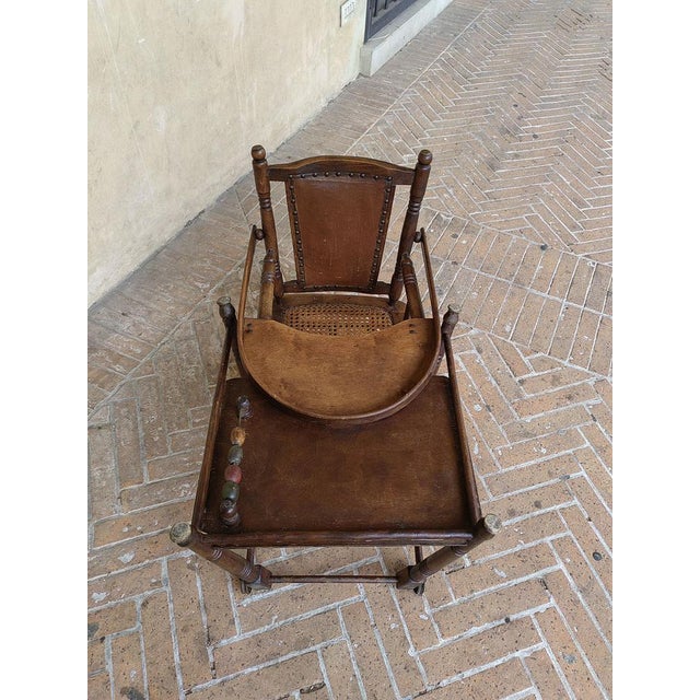 French Children's Chair in Walnut, Late 1800s For Sale - Image 16 of 18