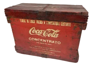 Container Concentrated Mixing Coca Cola in Wood, 1960s