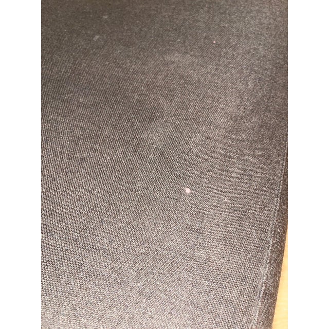 Wood Vintage Grey Parker Inspired Upholstered Sofa With Tall Legs For Sale - Image 7 of 9