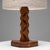 Sculptural Hand-Carved Wood Table Lamp, France, 1940s For Sale - Image 4 of 9
