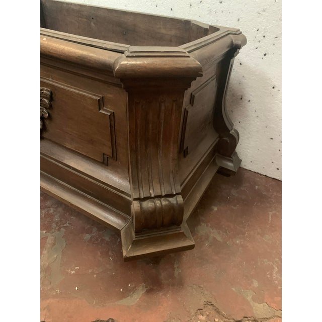 Napoleon III Style Oak Planter, 1900s For Sale - Image 3 of 10