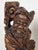 Pair of Large Antique Chinese Li Tieguai Carved Wood Figures W. Glass Eyes For Sale - Image 9 of 14